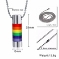 Rainbow Color Om Gay 316L Stainless Steel Pendant Jewelry